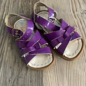 Purple saltwater sandals